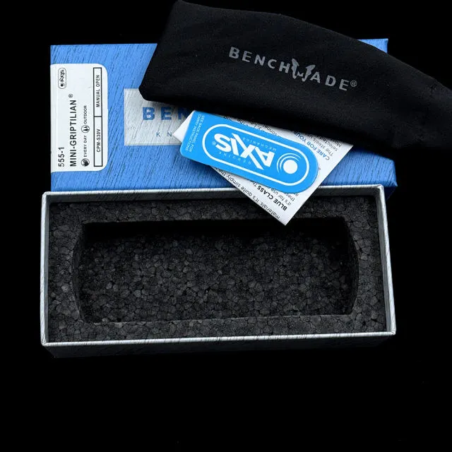 Benchmade BM MINI 555-1 556-1 Griptilian AXIS Bearing Carbon fiber handle Folding Knife