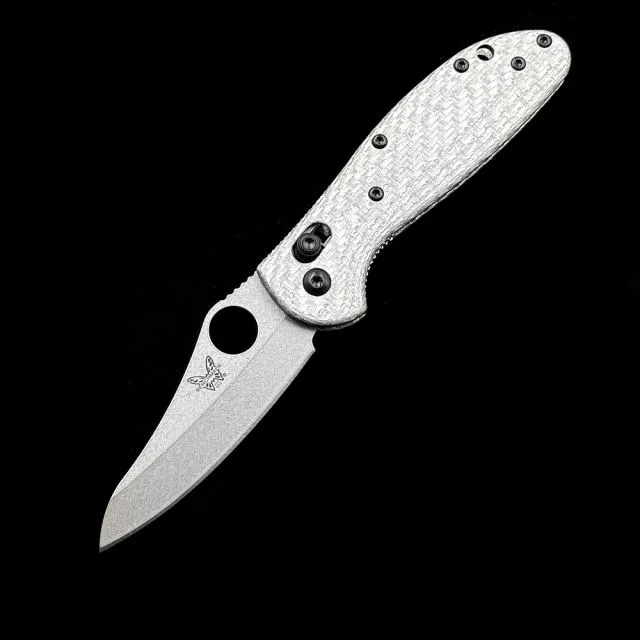 Benchmade BM MINI 555-1 556-1 Griptilian AXIS Bearing Carbon fiber handle Folding Knife