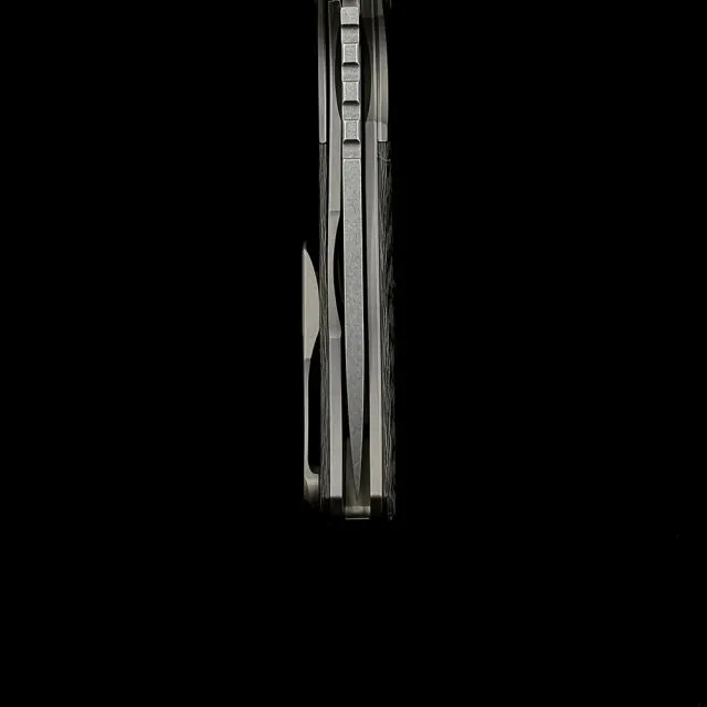 Shirogorov F95 Ball Bearing Titanium Carbon Fiber Handle Knife