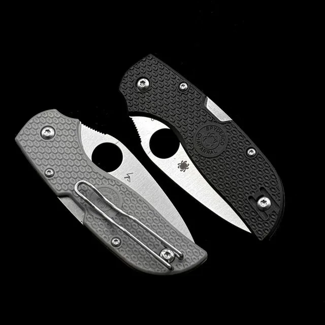 SPY C152PGY Chaparral Lightweight Folding Knife 2.8" CTS-XHP Blade, FRN Handles