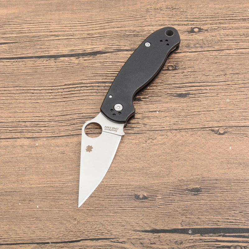 Spy Para 3 C223 Folding Knife 3" Satin Plain Blade