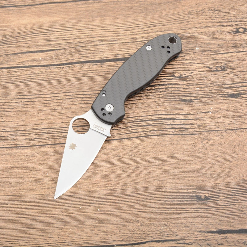 Spy Para 3 C223 Folding Knife 3" Satin Plain Blade