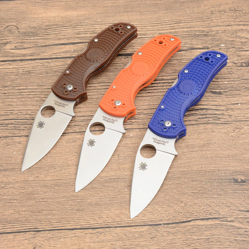 Spy Native 5 Folding Knife 3"  Satin Plain Blade,  Lockback