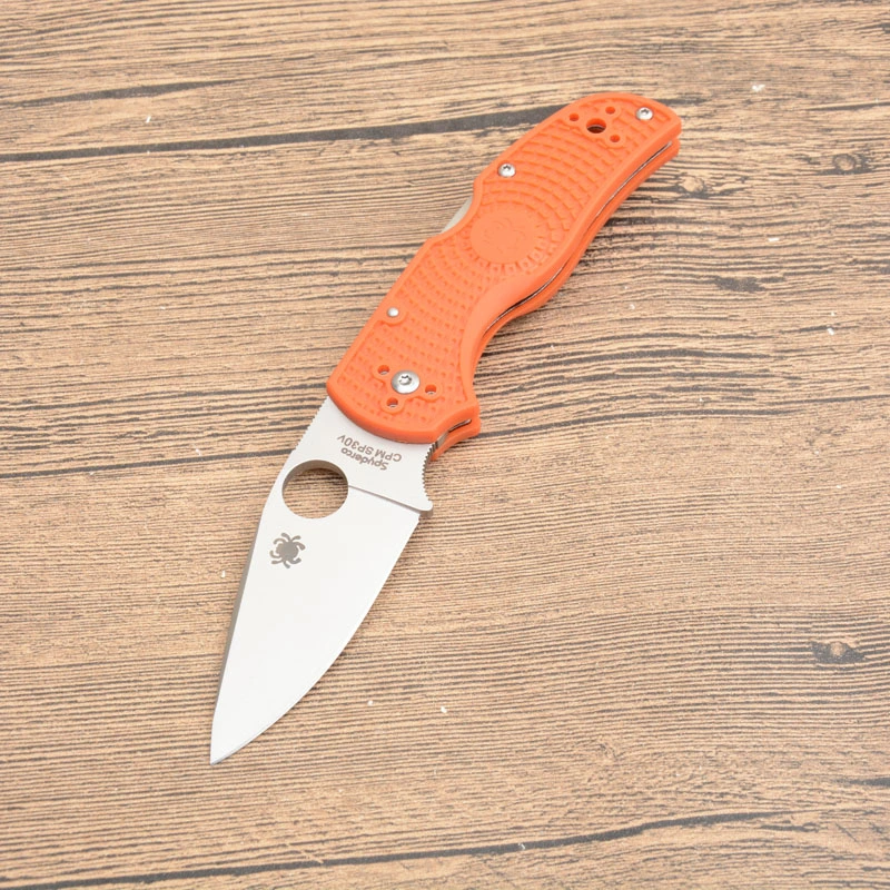 Spy Native 5 Folding Knife 3"  Satin Plain Blade,  Lockback
