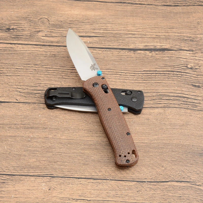Benchmade BM 535 Micarta Handle BUGOUT AXIS Folding Knife