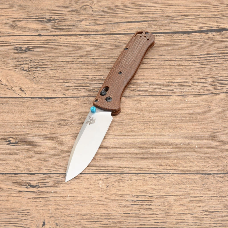 Benchmade BM 535 Micarta Handle BUGOUT AXIS Folding Knife