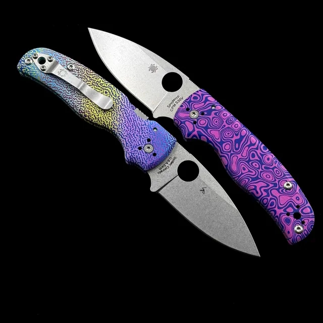 SPY C229GP G10 handle Shaman Folding Knife