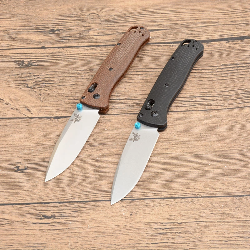 Benchmade BM 535 Micarta Handle BUGOUT AXIS Folding Knife
