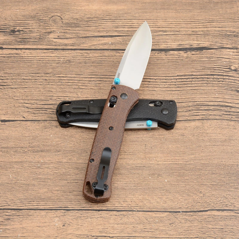Benchmade BM 535 Micarta Handle BUGOUT AXIS Folding Knife