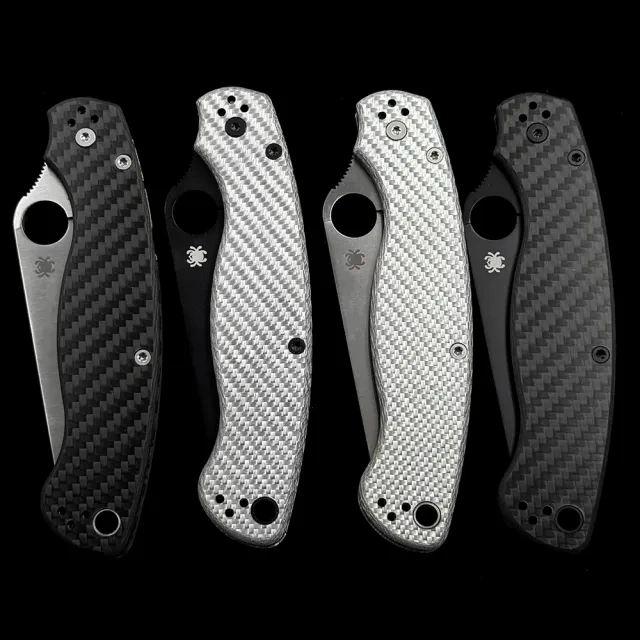SPY 36 Military 2 Bearings Compression Lock CF Handle S110V Folding Knife