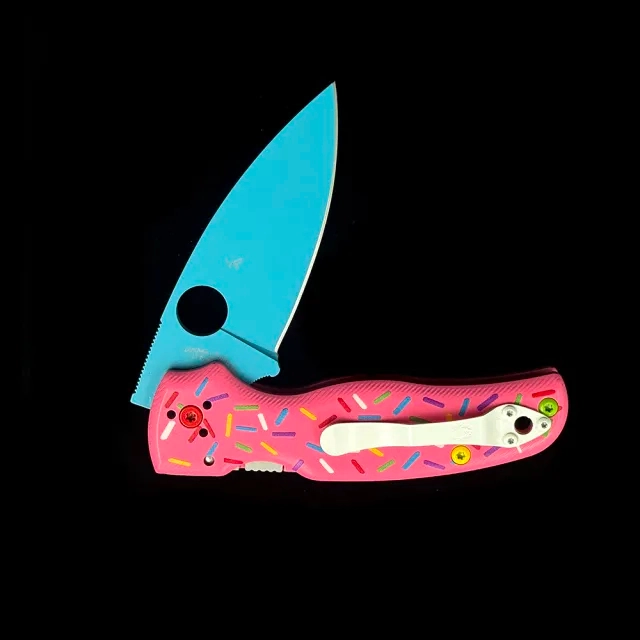 SPY C229GP G10 Donut 3DCP handle Bearing Shaman Folding Knife