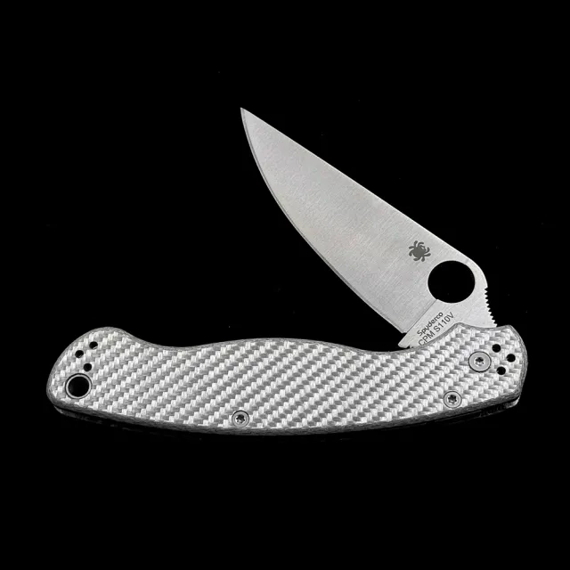 SPY 36 Military 2 Bearings Compression Lock CF Handle S110V Folding Knife