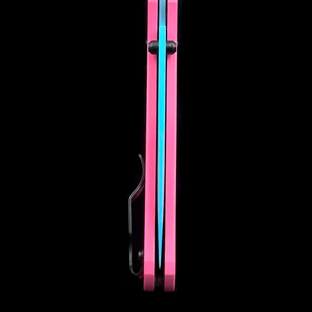 BM 535 Bugout Donut Pink Aluminum Bearing folding knife