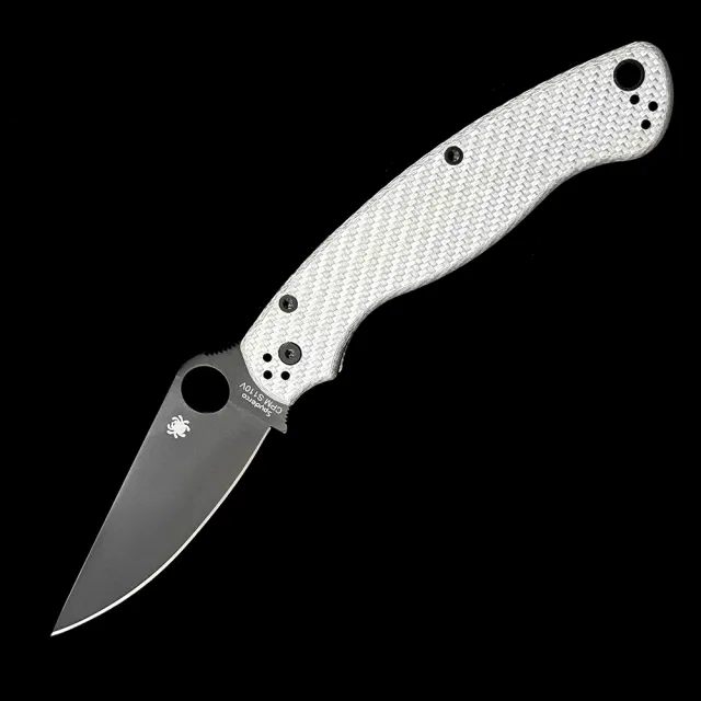 SPY 36 Military 2 Bearings Compression Lock CF Handle S110V Folding Knife
