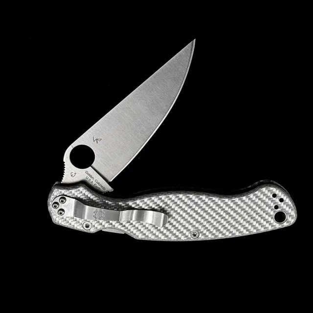SPY 36 Military 2 Bearings Compression Lock CF Handle S110V Folding Knife