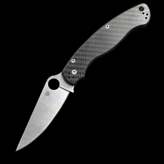 SPY 36 Military 2 Bearings Compression Lock CF Handle S110V Folding Knife