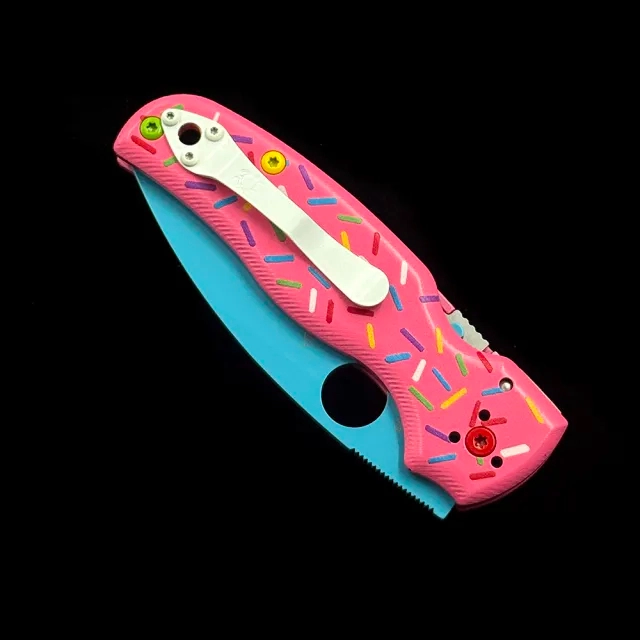 SPY C229GP G10 Donut 3DCP handle Bearing Shaman Folding Knife