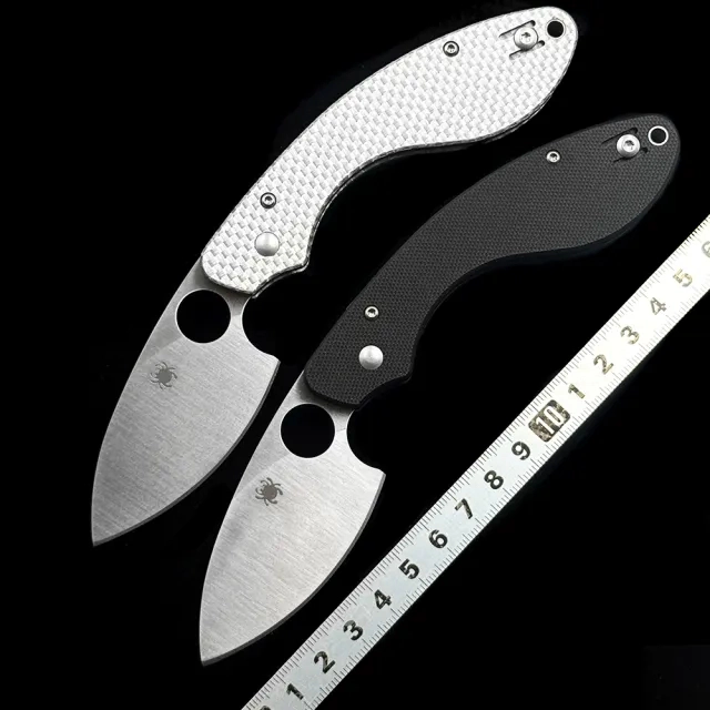 SPY C207GP Ouroboros G10/CF Handle Bearing Folding knife