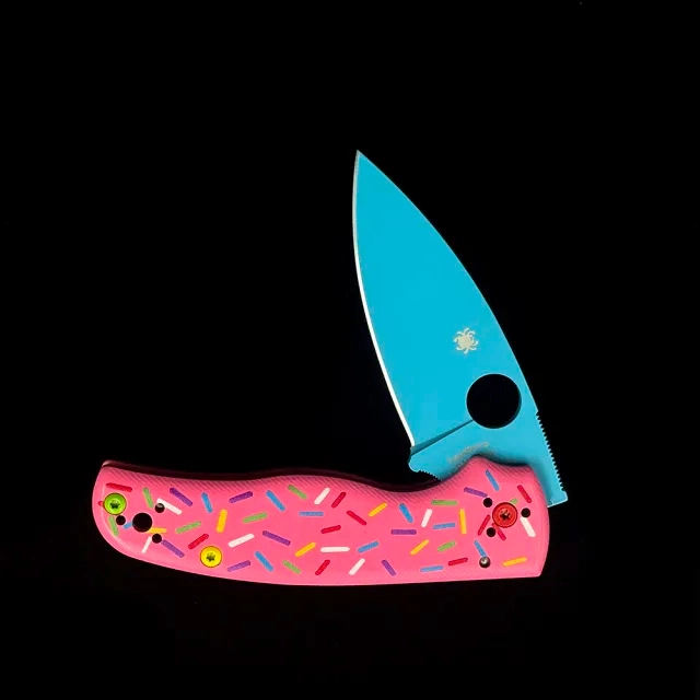 SPY C229GP G10 Donut 3DCP handle Bearing Shaman Folding Knife