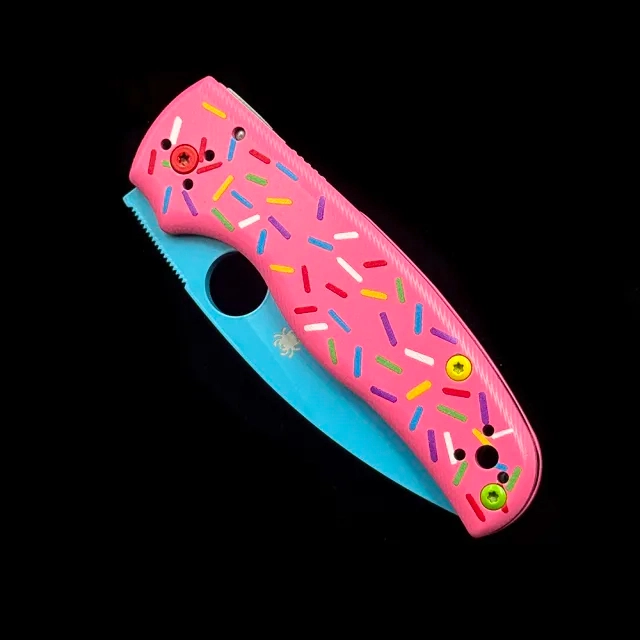SPY C229GP G10 Donut 3DCP handle Bearing Shaman Folding Knife