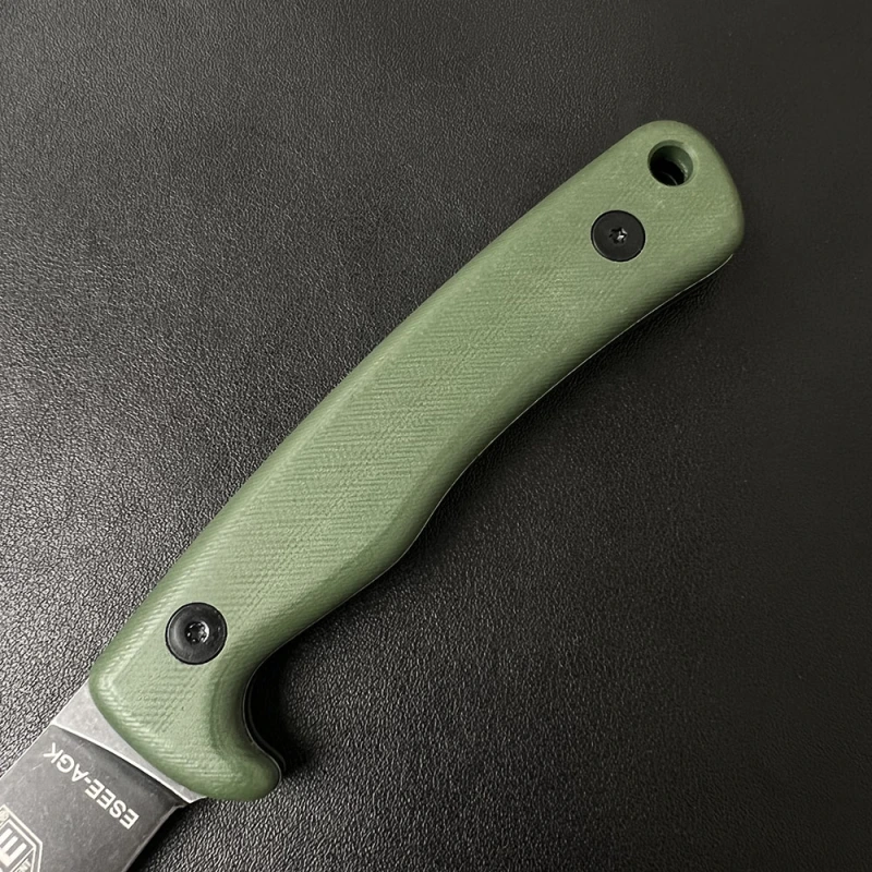 ESEE Knives AGK GREEN  3.35'' D2 Plain Edge G10 Handle