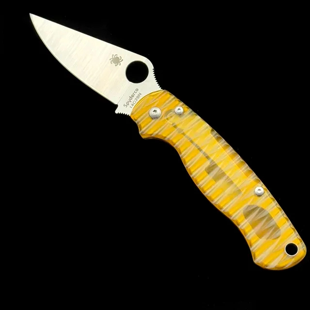SPY C81PEI 100% Sweden14C28N Paramilitary 2 Folding Knife