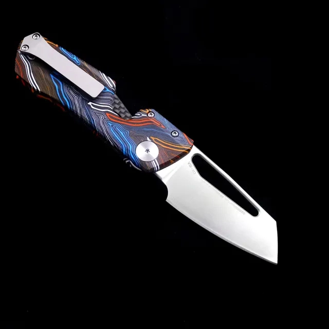 WT blade B4 Magnet Inside G10 Dam-pattern handle %VG10 blade Ceramic Bearings Knife