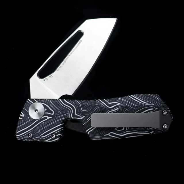 WT blade B4 Magnet Inside G10 Dam-pattern handle %VG10 blade Ceramic Bearings Knife