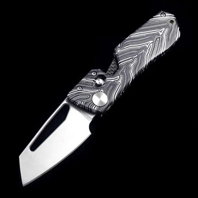 WT blade B4 Magnet Inside G10 Dam-pattern handle %VG10 blade Ceramic Bearings Knife