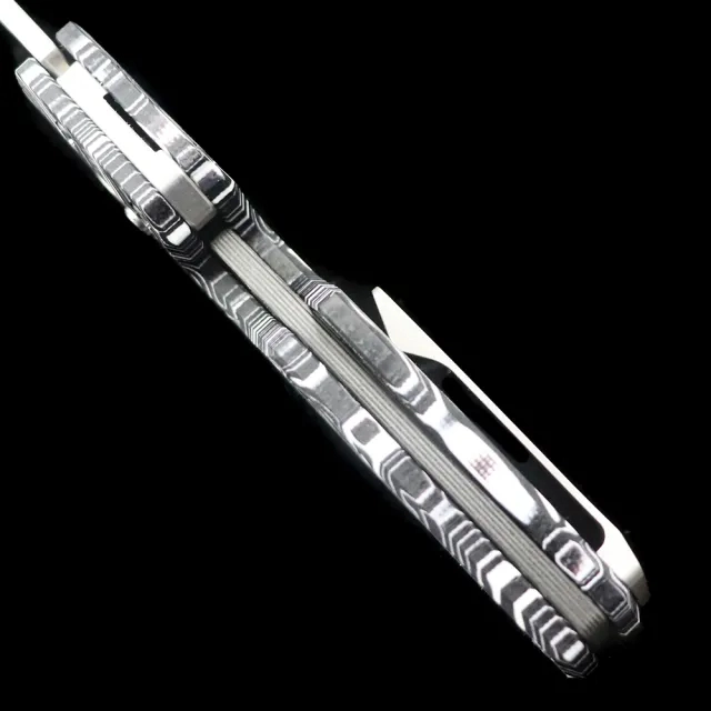 WT blade B4 Magnet Inside G10 Dam-pattern handle %VG10 blade Ceramic Bearings Knife