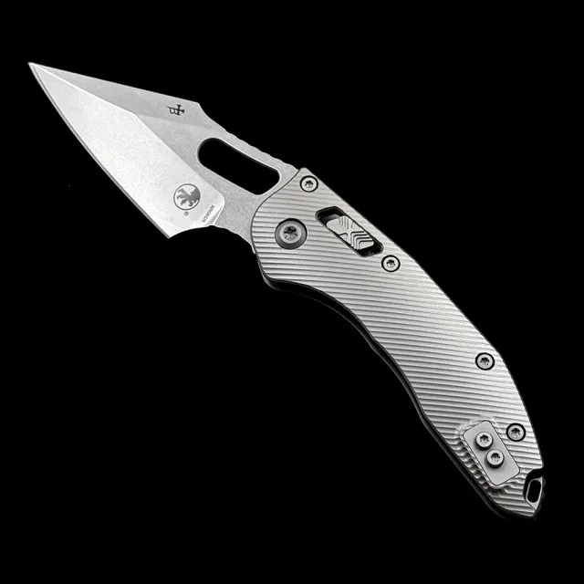 Microtech MT Stitch Ram Lok Titanium Handle Folding Knife