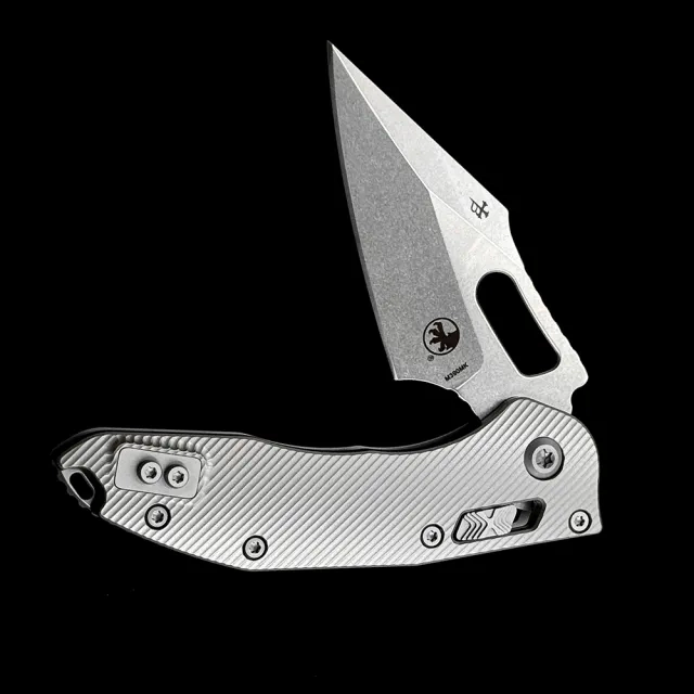 Microtech MT Stitch Ram Lok Titanium Handle Folding Knife