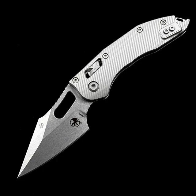 Microtech MT Stitch Ram Lok Titanium Handle Folding Knife