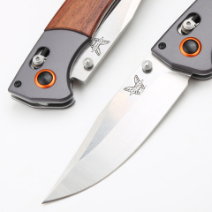 Benchmade 15080-1 Hunt Crooked River Folding Knife 3.97" S30V Clip Point Blade, Dymondwood Handles