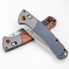 Benchmade 15080-1 Hunt Crooked River Folding Knife 3.97" S30V Clip Point Blade, Dymondwood Handles