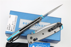 Benchmade 535 TC4 Handles knifes Bugout AXIS Folding Knife 3.07" S90V Satin Plain Blade
