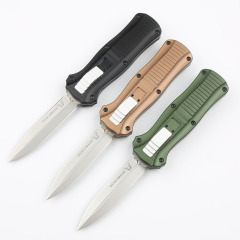 Benchmade Mini-Infidel 3350 6styles Dagger AUTO OTF Knife 3.07" S30V Double Edge Blade, Aluminum Handles - 3350BK