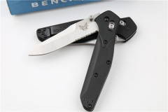 Benchmade 940 4styles Osborne Folding Knife 3.22" S90V Satin Plain Blade, Grivory Handles