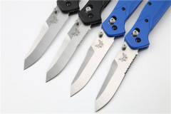 Benchmade 940 4styles Osborne Folding Knife 3.22" S90V Satin Plain Blade, Grivory Handles