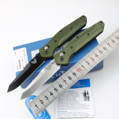 Benchmade 940 Knife Osborne Folding 3.22" S30V Satin Plain Blade, Aviation Aluminum Handles