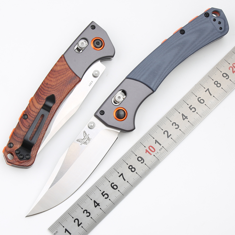 Benchmade 15080-1 Hunt Crooked River Folding Knife 3.97" S30V Clip Point Blade, Dymondwood Handles