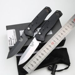 Benchmade 8551 Mediator Knife AUTO Folding 3.26" S90V Black Plain Blade, G10 Handles - 8551BK