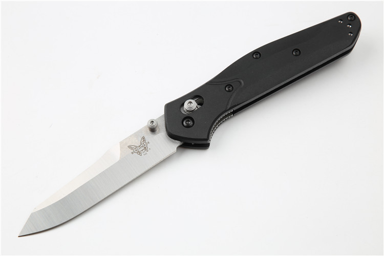 Benchmade 940 4styles Osborne Folding Knife 3.22" S90V Satin Plain Blade, Grivory Handles