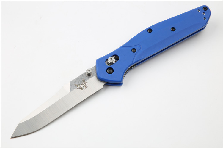 Benchmade 940 4styles Osborne Folding Knife 3.22" S90V Satin Plain Blade, Grivory Handles