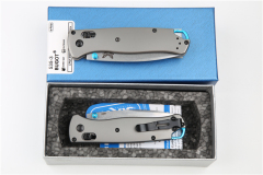 Benchmade 535 TC4 Handles knifes Bugout AXIS Folding Knife 3.07" S90V Satin Plain Blade