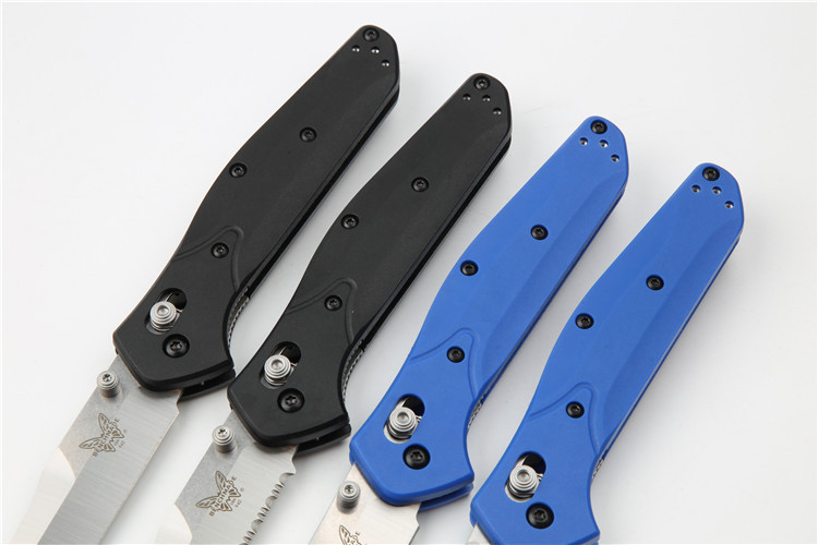 Benchmade 940 4styles Osborne Folding Knife 3.22" S90V Satin Plain Blade, Grivory Handles