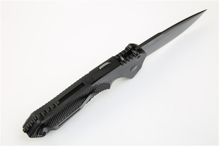 Benchmade 9600BK Knife Osborne AUTO Folding 3.38" S30V Satin Plain Blade, Aluminum Alloy Handles