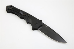 Benchmade 9600BK Knife Osborne AUTO Folding 3.38" S30V Satin Plain Blade, Aluminum Alloy Handles