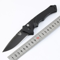 Benchmade 9600BK Knife Osborne AUTO Folding 3.38" S30V Satin Plain Blade, Aluminum Alloy Handles