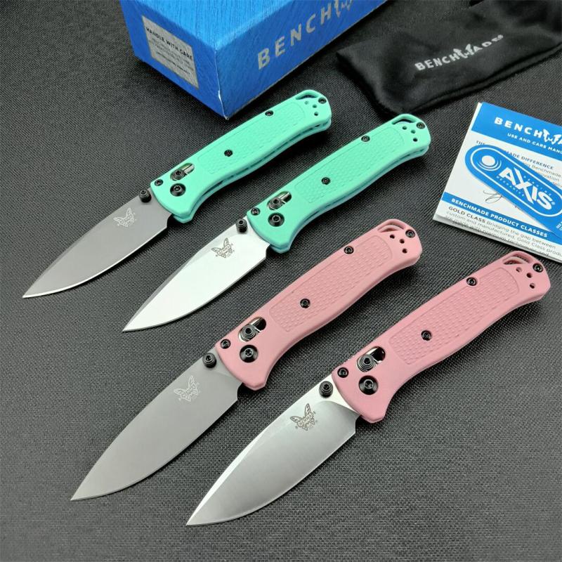 Benchmade 533 Mini Knifes Bugout AXIS Folding Knife 2.75" S30V Plain Blade, Grivory Handles - 533BK-2